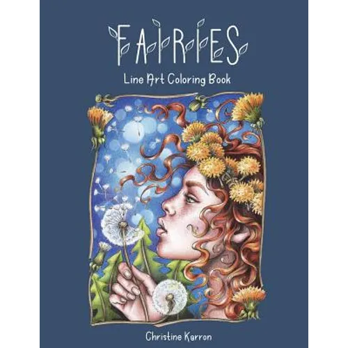 Fairies Line Art Coloring Book - Paperback