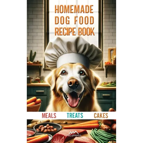 Homemade Dog Food Recipe Books for Meals, Treats and Cakes: Pawsitively Delicious Dog Dishes - Paperback