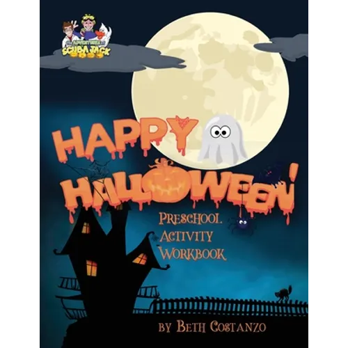 Happy Halloween Preschool Activity Workbook - Paperback