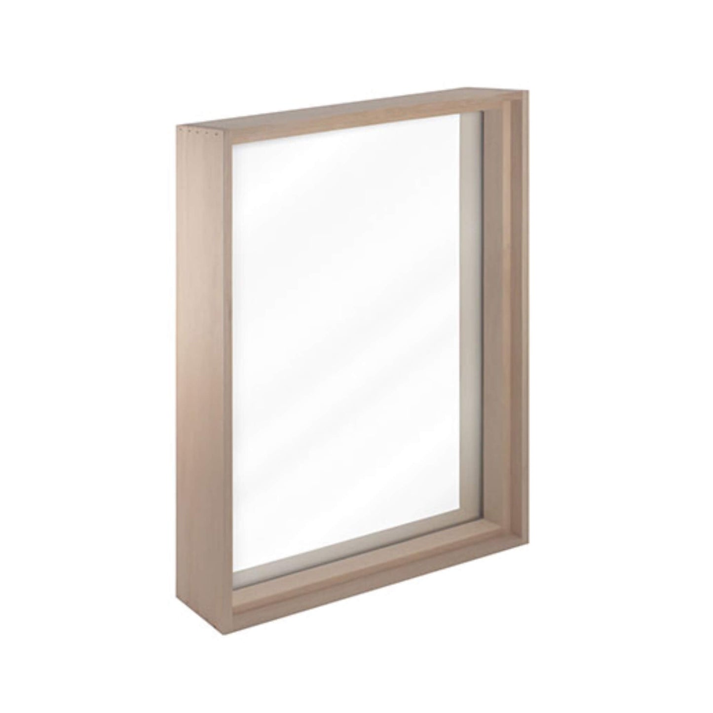 Prosaunas 25-5/8X37-5/8 Large Framed Dual Pane Clear Glass Sauna Window With Hemlock (SAK66329)