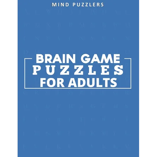 Brain Game Puzzles for Adults: Sudoku, Word and Number Search & Find Activity Book - Paperback