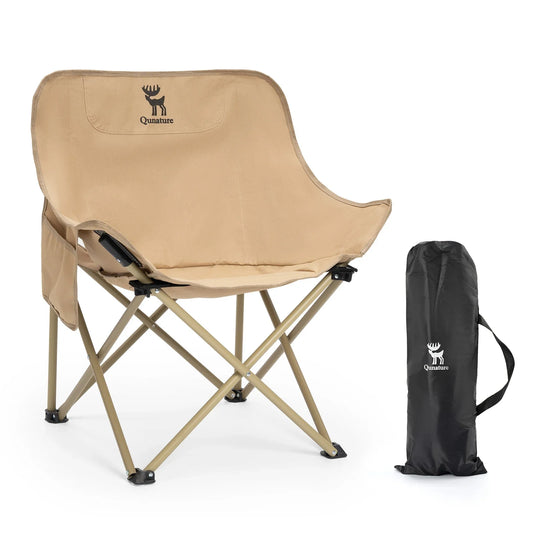 Folding Carbon Steel Camping Chair - Adult & Kids Sizes