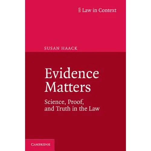 Evidence Matters - Paperback