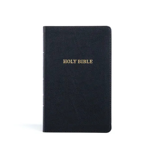 KJV Thinline Reference Bible, Black Leathertouch - Imitation Leather