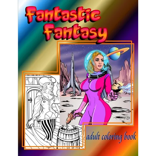 Fantastic Fantasy adult coloring book - Paperback
