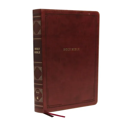Nkjv, Reference Bible, Super Giant Print, Leathersoft, Brown, Red Letter Edition, Comfort Print: Holy Bible, New King James Version - Imitation Leather