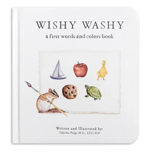 Wishy Washy: Imitation Book Featuring First Words and Colors - Board Book