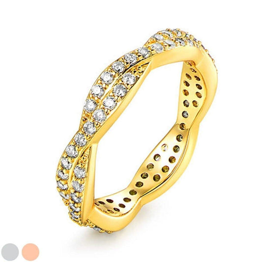 Silvertwist Ring - Assorted Colors and Sizes