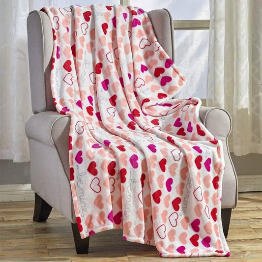 Super Soft Microplush Valentine Throw - Assorted Styles