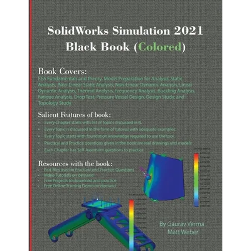 SolidWorks Simulation 2021 Black Book (Colored) - Paperback
