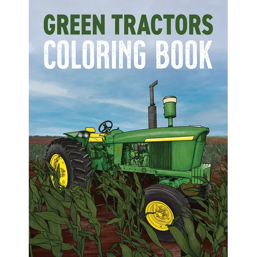 Green Tractors Coloring Book - Paperback