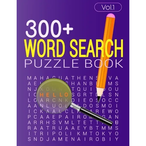 300+ WORD SEARCH PUZZLE BOOK (Vol.1): Word search book with solution - Paperback