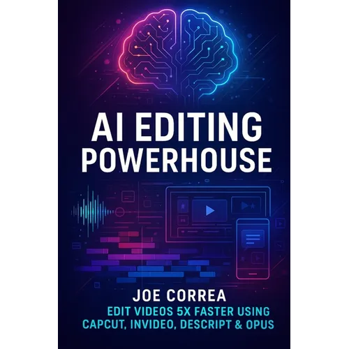 AI Editing Powerhouse: Edit Videos 5X Faster Using AI Tools Like CapCut, InVideo, Descript & Opus Clip - Paperback