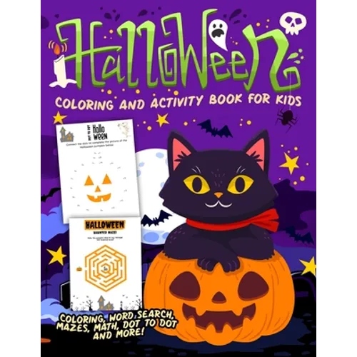 Halloween Coloring and Activity Book - Paperback