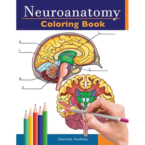Neuroanatomy Coloring Book: Incredibly Detailed Self-Test Human Brain Coloring Book for Neuroscience Perfect Gift for Medical School Students, Nurses, - Paperback
