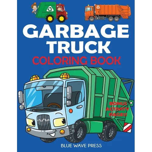 Garbage Truck Coloring Book - Paperback