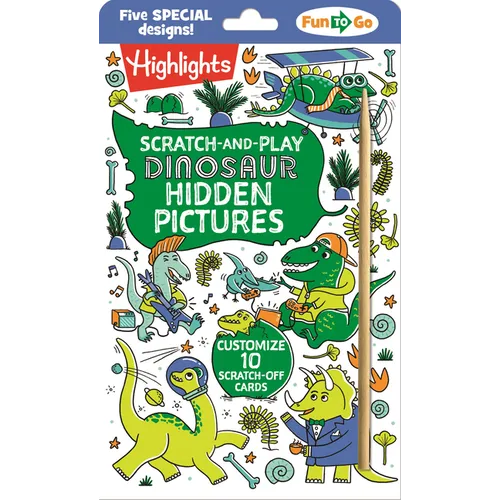 Scratch-And-Play Dinosaur Hidden Pictures - Paperback
