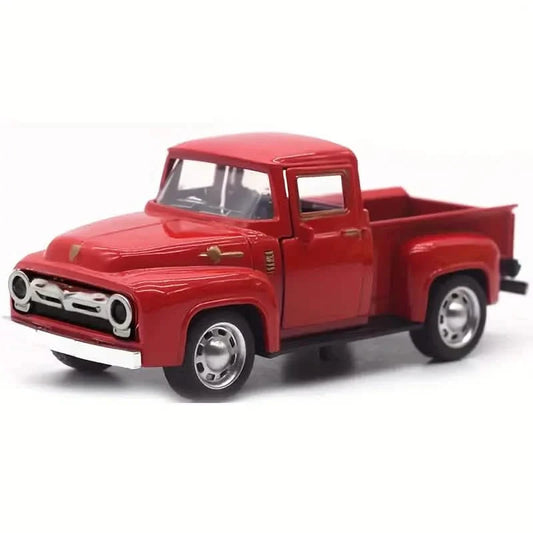 Vintage Mini Diecast Truck Christmas Metal Farmhouse Decorative Tabletop Storage