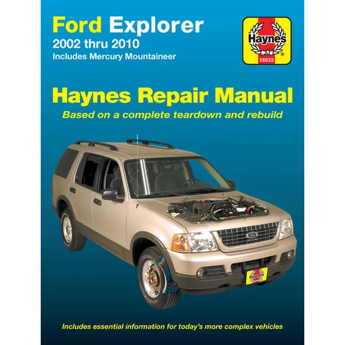 Ford Explorer & Mercury Mountaineer 2002 Thru 2010 Haynes Repair Manual: Includes Mercury Mountineer - Paperback