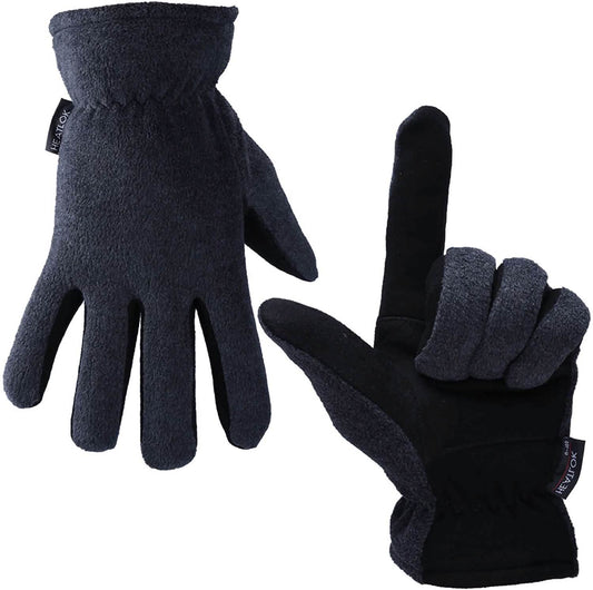 Winter Gloves Deerskin Suede Leather Palm -20°F Cold Proof Work Glove