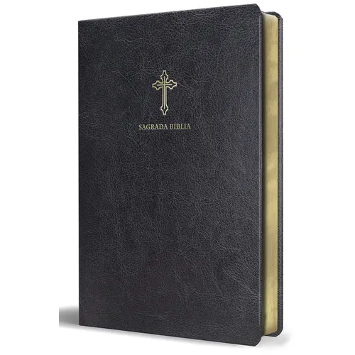 Biblia Católica En Español. Símil Piel Negro, Tamaño Pequeño / Catholic Bible. Spanish-Language, Leathersoft, Black, Compact - Paperback