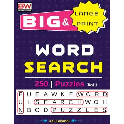 BIG & Large Print WORD SEARCH Puzzles - Paperback