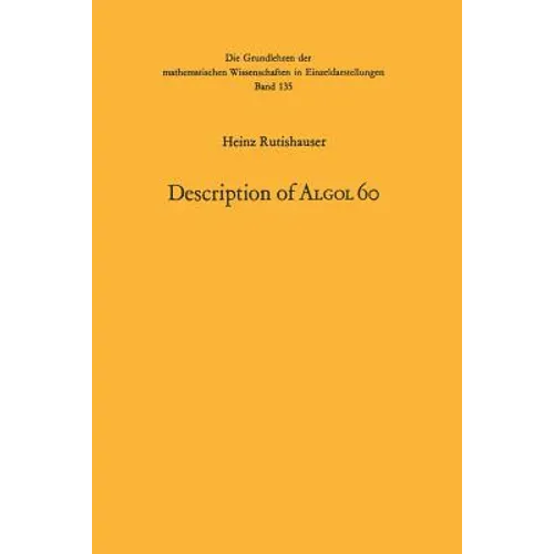 Handbook for Automatic Computation: Volume I - Part a - Paperback