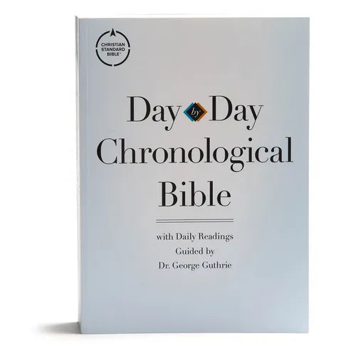 CSB Day-By-Day Chronological Bible, Tradepaper: Black Letter, 365 Days, One Year, Sewn Binding, Easy-To-Read Bible Serif Type - Paperback