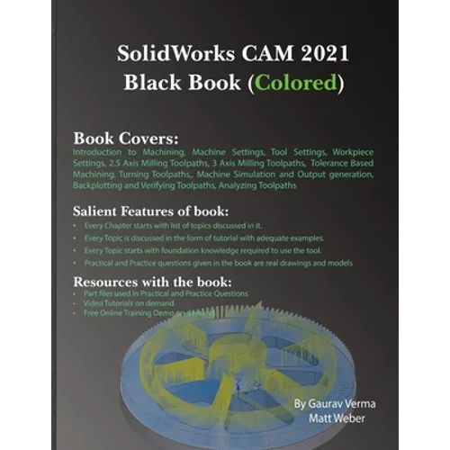 SolidWorks CAM 2021 Black Book (Colored) - Paperback