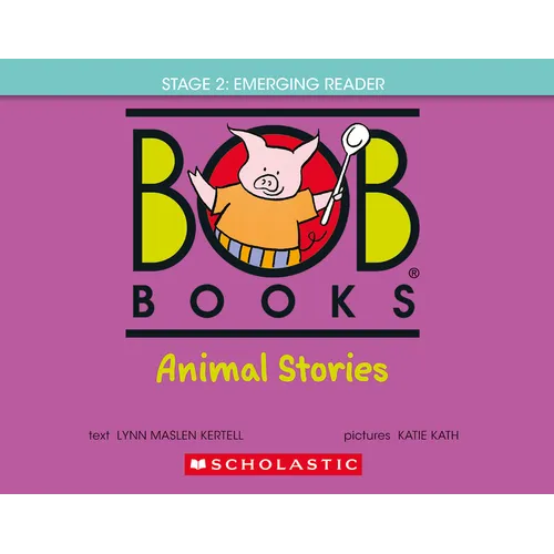 Bob Books - Animal Stories Hardcover Collection of 12 Stories Decodable Phonics Stories, Ages 4 and Up, Kindergarten (Stage 2: Emerging Reader) - Library Binding