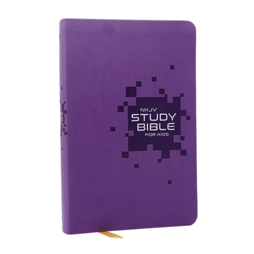 NKJV Study Bible for Kids, Purple Leathersoft: The Premier Study Bible for Children (Ages 7-12) - Imitation Leather