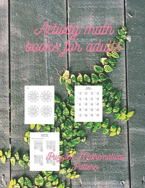 activity math books for adults: Puzzles Mathematical Pattern - Paperback