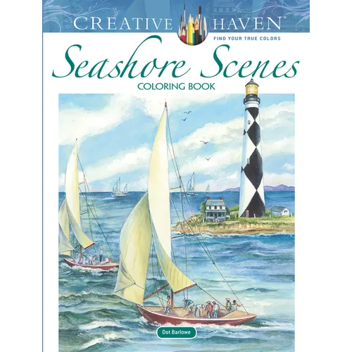 Creative Haven Seashore Scenes Coloring Book - Paperback