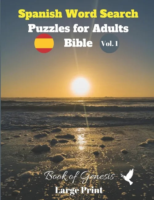 Spanish Word Search Puzzles For Adults: Bible Vol.1 Book of Genesis Large Print - Paperback