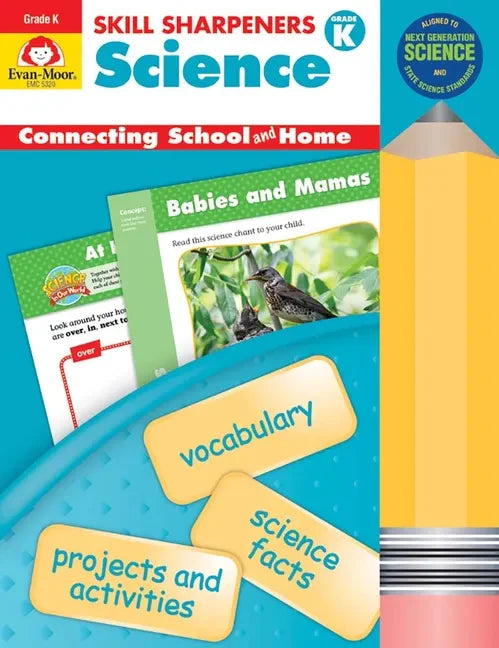 Skill Sharpeners: Science, Kindergarten Workbook - Paperback