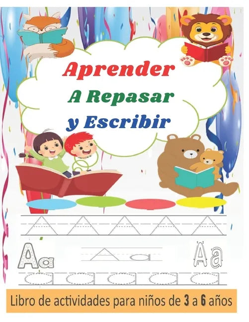 Aprender A Repasar y Escribir: Libro de Trazos para Niños Preescolar - Paperback