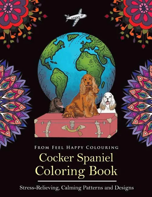 Cocker Spaniel Coloring Book: Fun Cocker Spaniel Coloring Book for Adults and Kids 10+ - Paperback