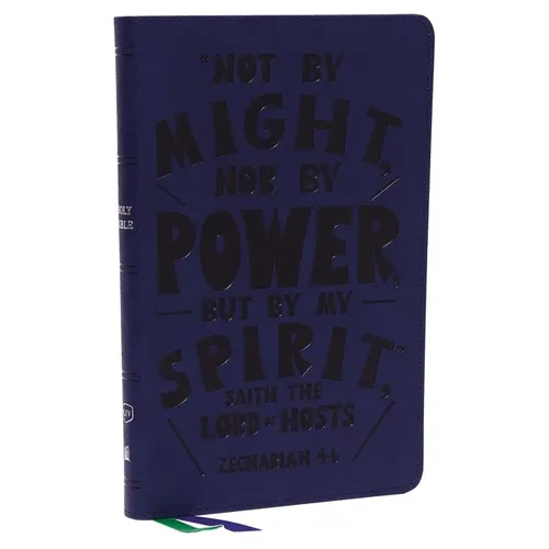 KJV Holy Bible: Thinline Youth Edition, Blue Leathersoft, Red Letter, Comfort Print: King James Version (Verse Art Cover Collection) - Imitation Leather