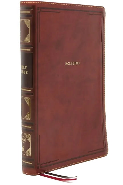 Nkjv, Thinline Reference Bible, Large Print, Leathersoft, Brown, Red Letter Edition, Comfort Print: Holy Bible, New King James Version - Imitation Leather
