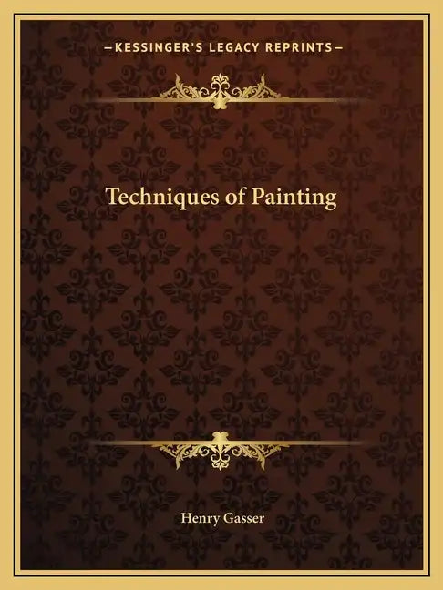 Techniques of Painting - Paperback