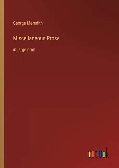 Miscellaneous Prose: in large print - Paperback