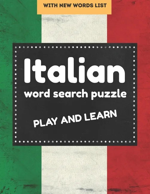 Italian word search puzzle: italian word search books for Adults and Beginners, perfect gift for Language Learners - Paperback