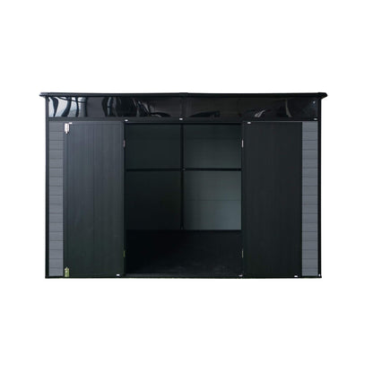 [07X10FT] Alora Outdoor Resin Garden Shed With Floor, Window, And Lockable Door (SAK25987)