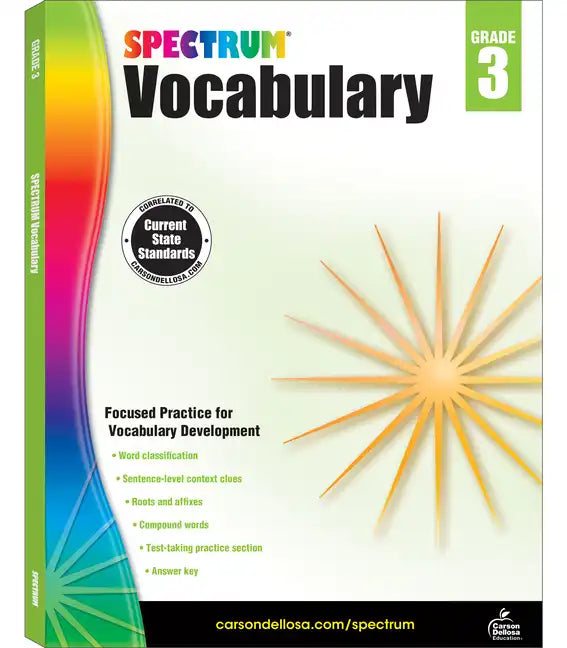 Spectrum Vocabulary, Grade 3: Volume 86 - Paperback