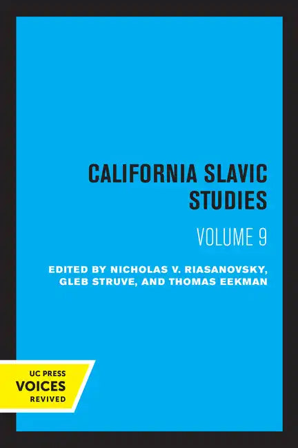 California Slavic Studies, Volume IX - Paperback