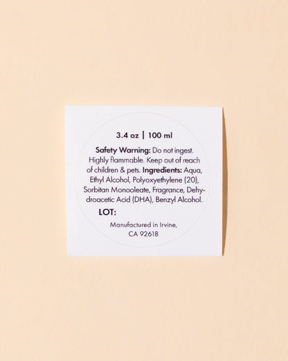 3.4oz private label room spray