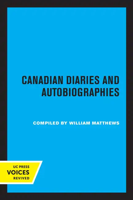 Canadian Diaries and Autobiographies - Paperback