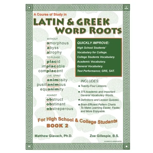 Latin & Greek Word Roots, Book 2 - Paperback
