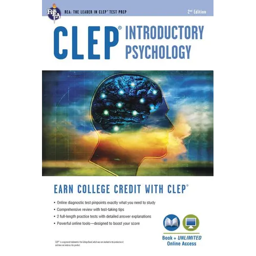 Clep(r) Introductory Psychology Book + Online - Paperback