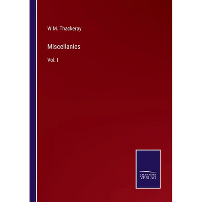 Miscellanies: Vol. I - Paperback